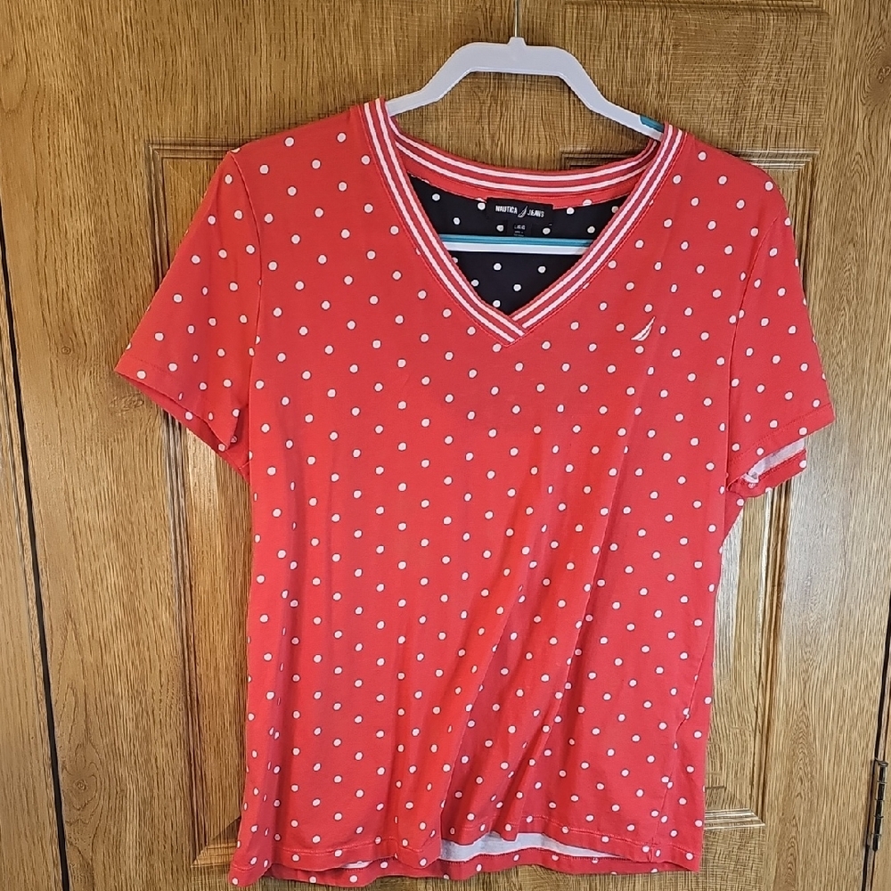 Nautica Jeans Polka Dot Shirt